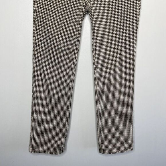 DL1961 Pants Womens 26 Brown Houndstooth 5-Pocket Mara Straight Mid Rise Ankle - Picture 4 of 14
